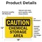 Signmission Chemical Storage OSHA Caution Sign, Vinyl Decal, 18in W x 12in L, 2PK OS-2PACK-CS-D-1218-L-19124 - alternate 3